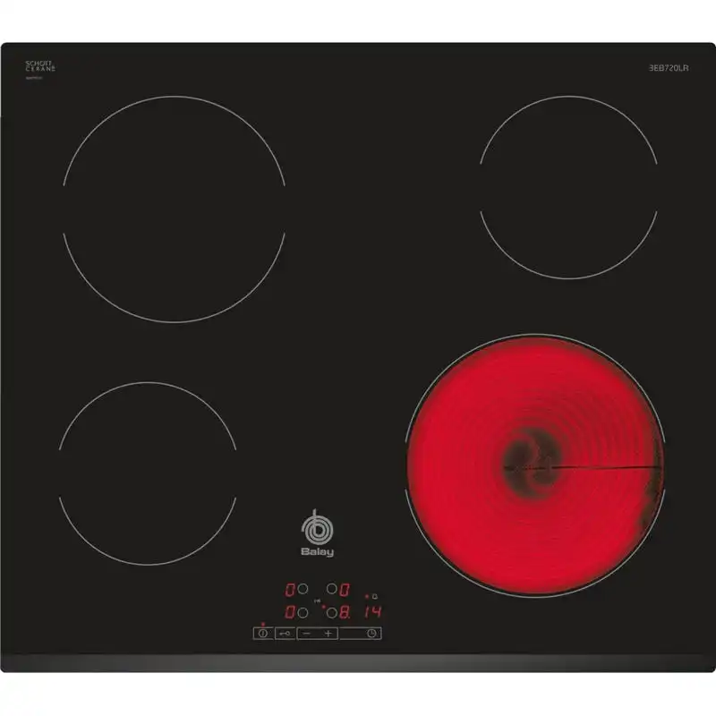 Balay 3EB720LR Placa Vitrocerámica 4 Zonas Negro
