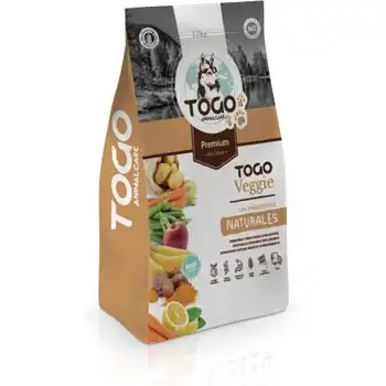 Togo Hipoalergenico Vegano Perros Comida Sin Gluten | Light | Sistema Digestivo Y Articular | 12kg