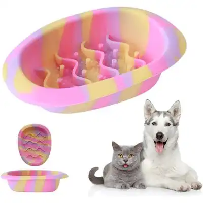 UAMLY Comedero colorido de alimentación lenta para perros - rosa - Uamly - Comparador de precios