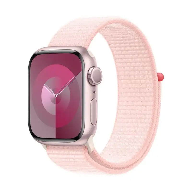 Apple Watch Series 9 GPS 41mm Caja de Aluminio Rosa con Correa Deportiva Light Pink Sport Loop