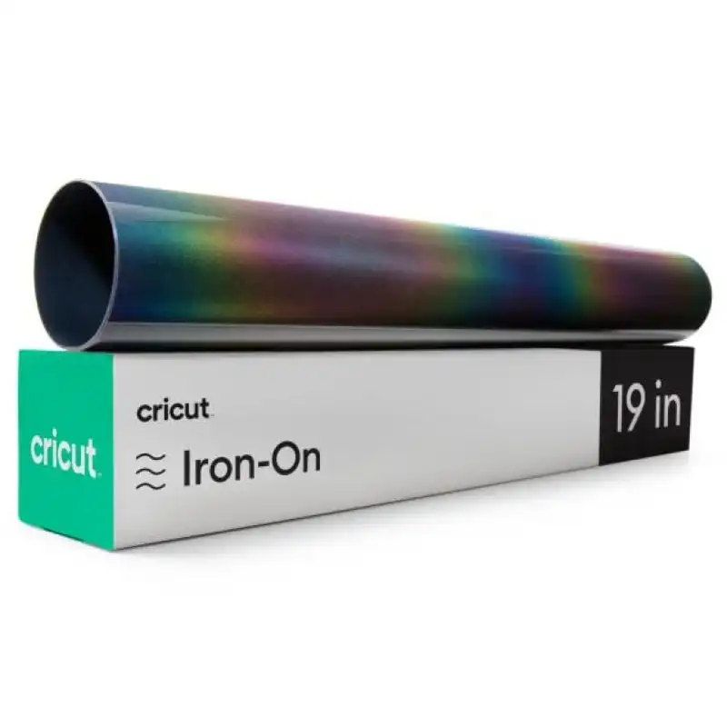 Cricut Iron-On Vinilo de Transferencia Térmica Reflectante Arco Iris.