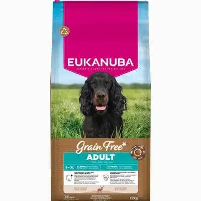 Eukanuba Grain Free Adult venado - 12 kg - Eukanuba - Comparador de precios