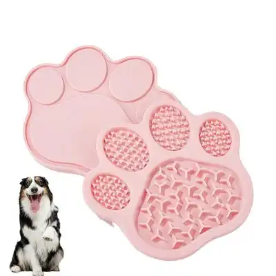 FurryFusion Comedero de silicona de alimentación lenta para perros y gatos - Rosa - Furry Fusion - Comparador de precios