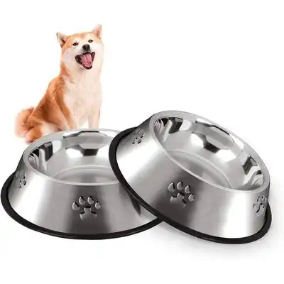 HausPets Comederos de Inox Antideslizantes Ø22 cm, Pack de 2 - 2 paquetes - Zooventure - Comparador de precios