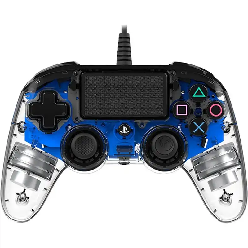 Nacon Compact Controller Wired para PS4/PC Iluminado Azul