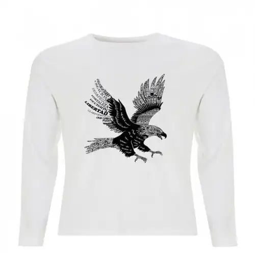 Camiseta unisex águila color Blanco