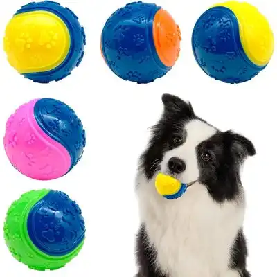 HausPets Juego 5 pelotas chirriantes: juega, entrena, alivia aburrimiento - Lote de 5 bolas - HausPets - Comparador de precios