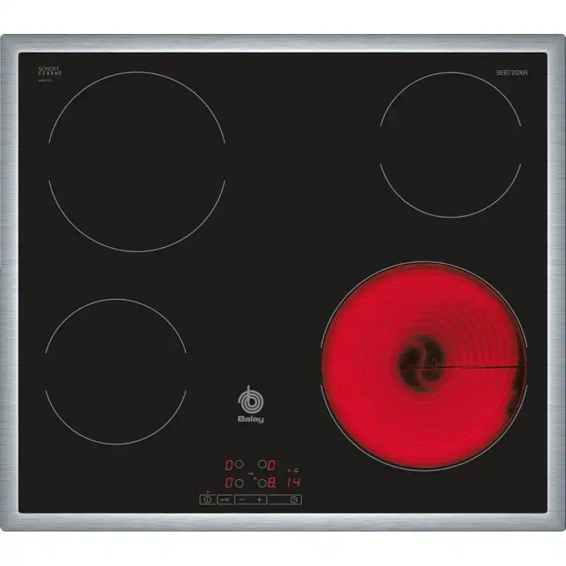 Placa Vitrocerámica Balay 3EB720XR 4 Zonas de Cocción