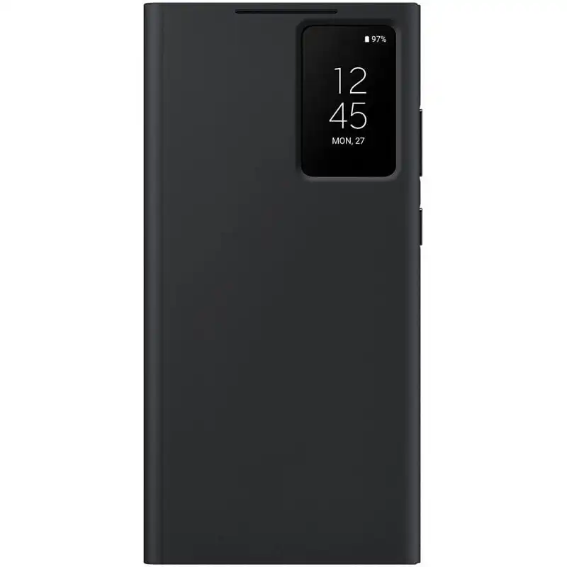 Samsung Smart View Wallet Case Funda Libro Negra para Galaxy S23 Ultra