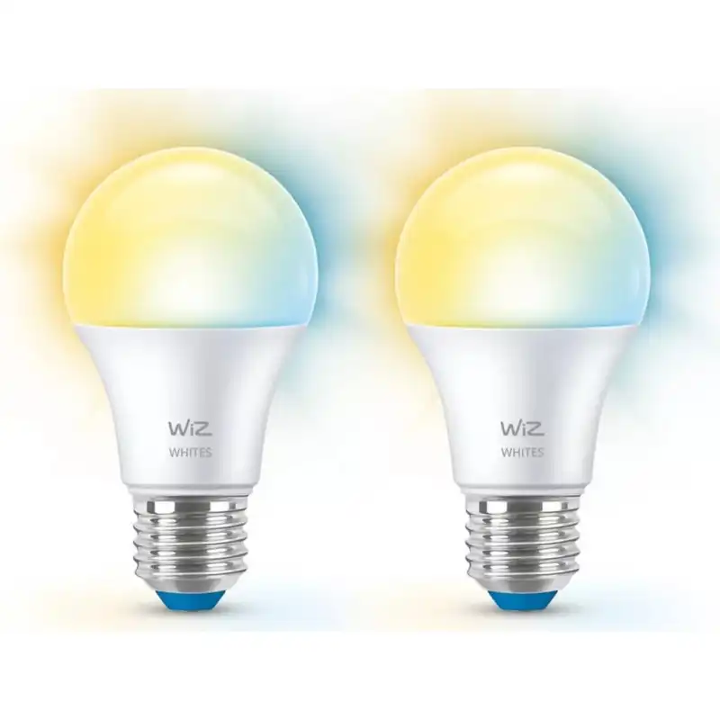WiZ-Bombilla LED Inteligente 2un WiFi 8W E27 Luz Cálida Eegulable