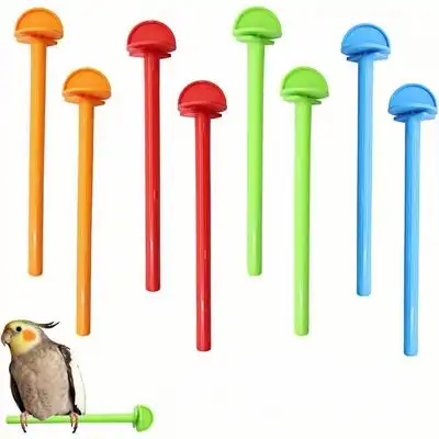 ZooVenture Juego de 8 perchas universales de plástico para pájaros - 8 piezas - Zooventure - Comparador de precios
