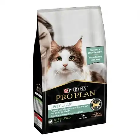 1.4 kg Purina Pro Plan Live Clear Sterilised Adult Salmón pienso para gatos - Pro Plan - Comparador de precios