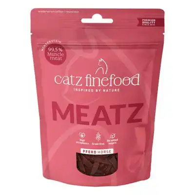 catz finefood Meatz snacks para gatos - 4 x 45 g Caballo - Pack Ahorro - catz finefood - Comparador de precios