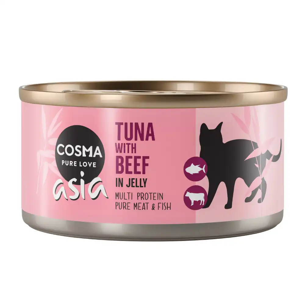 Cosma Asia en gelatina 6 x 170 g - Atún con vacuno - Cosma - Comparador de precios