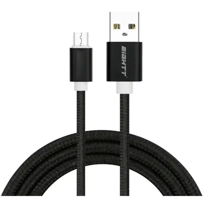 Eightt ECM-1B Cable USB 2.0 a Micro-USB 1m Negro