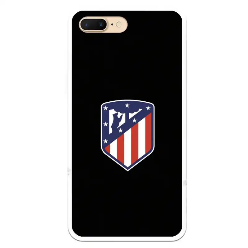 Funda Licencia Oficial Atlético de Madrid Plus Escudo Fondo Negro para iPhone 7