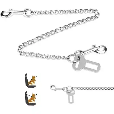 HausPets Cadena acero inoxidable 3 1 sujetar cinturón seguridad coche tu - Artículo 1 - HausPets - Comparador de precios