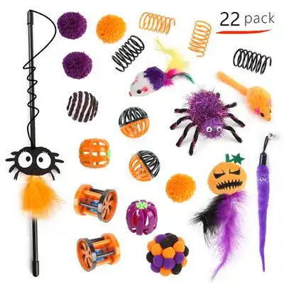 IntiMeg Juego de varitas de gato de Halloween - Araña - IntiMeg - Comparador de precios