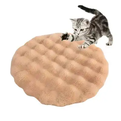 IntiMeg Nido para gatos - cojín redondo de 50 cm - Caqui - IntiMeg - Comparador de precios