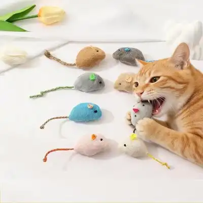 MCBOSON s para gatos y ratones (9 piezas) - Lote de 9 juguetes de varios colores(gris, beige, rosa, blanco, azul, café) - Mcboson - Comparador de precios