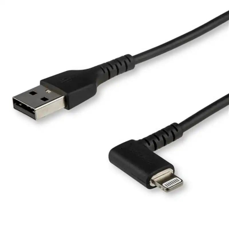 Startech Cable Lightning a USB en Ángulo Acodado 2m Negro