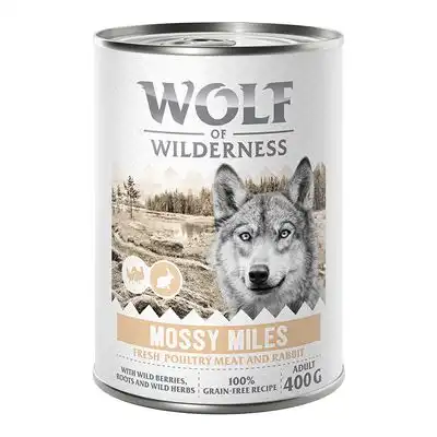 Wolf of Wilderness Expedition 6 x 400 g - Mossy Miles - Ave con conejo - Wolf of Wilderness - Comparador de precios