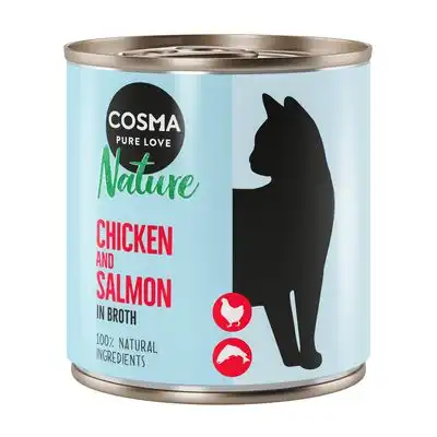 Cosma Nature 6 x 280 g - Pollo y salmón - Cosma - Comparador de precios