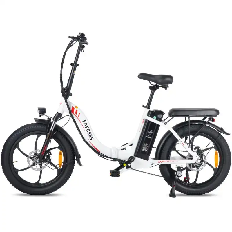 Fafrees F20 Bicicleta Eléctrica Motor 250W Batería 576Wh Autonomía 70km Blanca