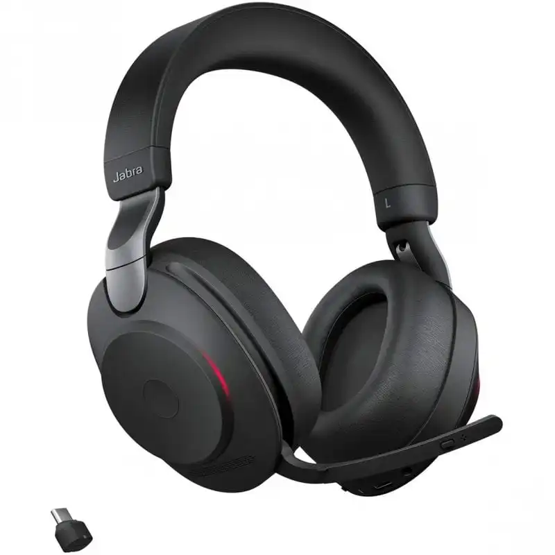 Jabra Evolve2 85 Auriculares Inalámbricos Negros + Soporte de Carga USB-C