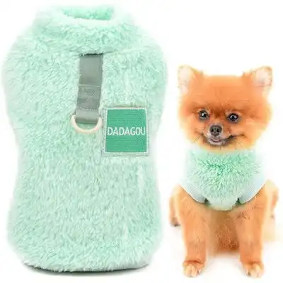 MCBOSON Jersey de forro polar Sherpa para perros, cuello alto con anilla D - Una pieza - Mcboson - Comparador de precios