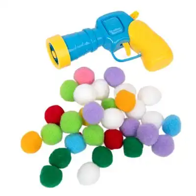 Pistola lanzapelotas zooplus Basics para gatos - Pistola de juguete incl. 30 pelotas de felpa - Zooplus Basics - Comparador de precios