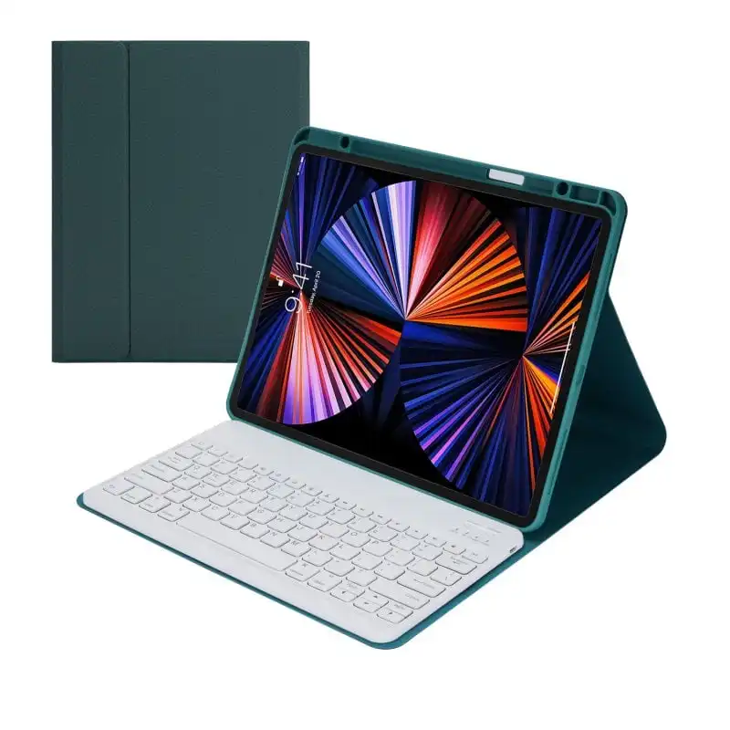Royal Bailey Hk132b Funda Con Bluetooth Teclado Para Ipad Pro12.9(2021/2020/2018) Verde