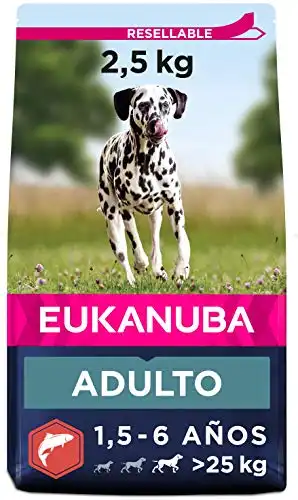 Pienso para perros adultos Eukanuba All Breeds salmón y arroz 2,5 Kg