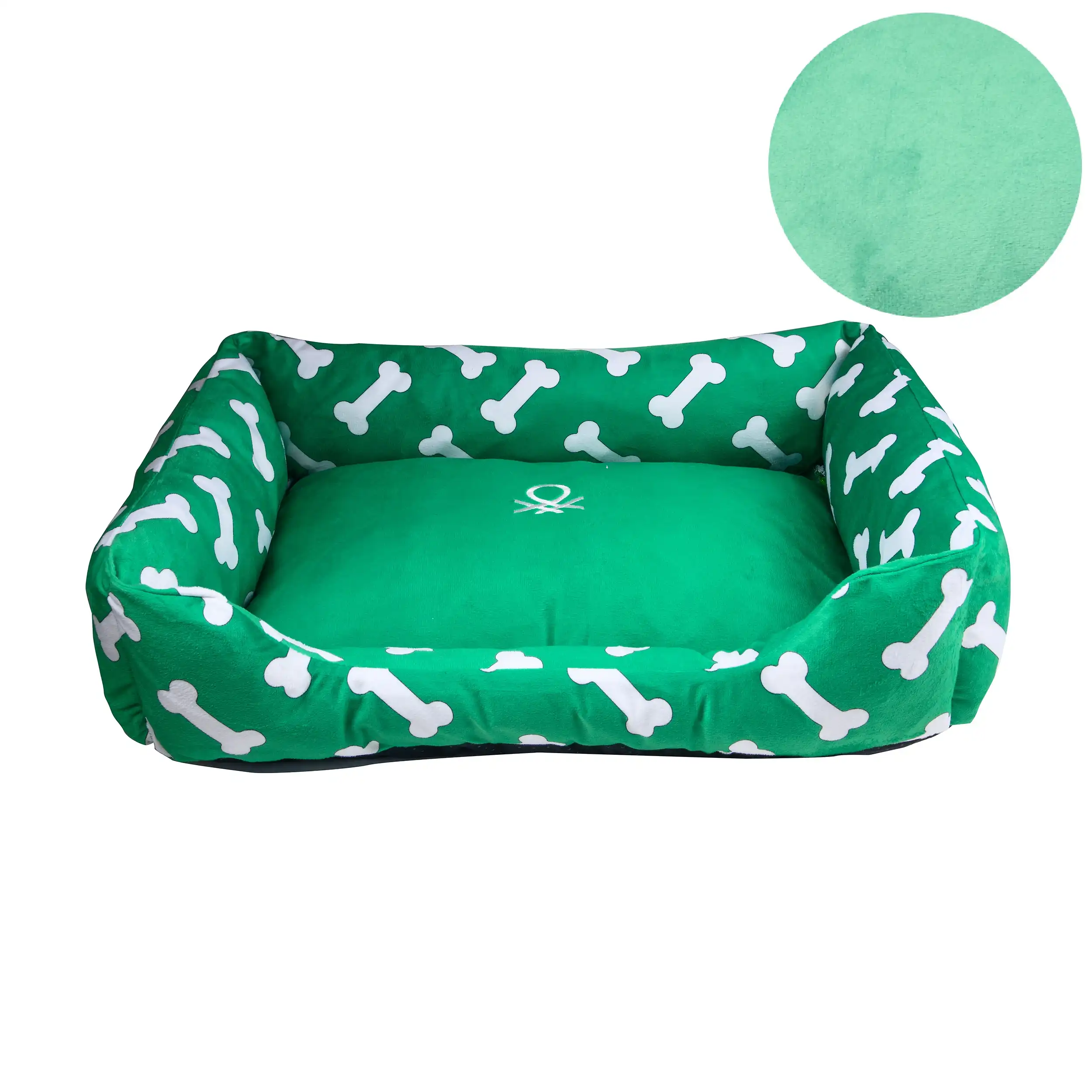 Benetton Cuna verde huesos para perros - XL-85X70CM - Benetton - Comparador de precios