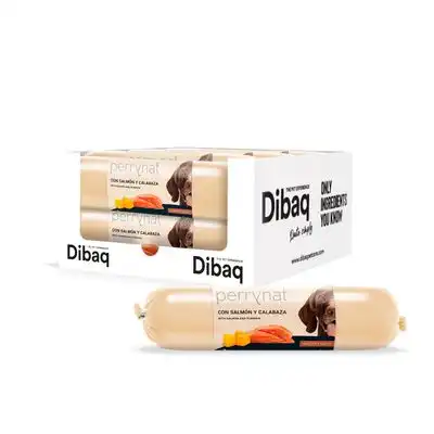 Dibaq Perrynat Salchicha Salmón y calabaza para perros - 8 Salchichas x 800 g - Dibaq - Comparador de precios