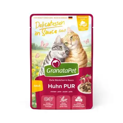 GranataPet Delicatessen en salsa 12 x 100 g - Pollo puro - Granatapet - Comparador de precios