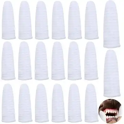 HausPets Paquete 20 cepillos dientes gatos perros, algodón tejido, 360° - Artículo 20 - HausPets - Comparador de precios