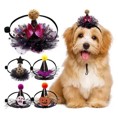 IntiMeg Sombreros de Halloween para perros y gatos (5 unidades) - Cinco artículos - IntiMeg - Comparador de precios