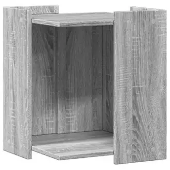 Mueble Arenero Para Gatos Madera Gris Sonoma 42x42x51 Cm Vidaxl