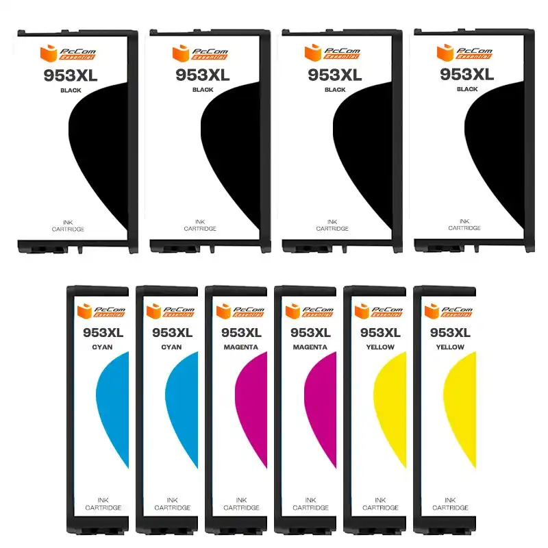 Pccom Essential HP 953XL Cartucho Tinta Compatible Negro/Cian/Magenta/Amarillo Pack 10