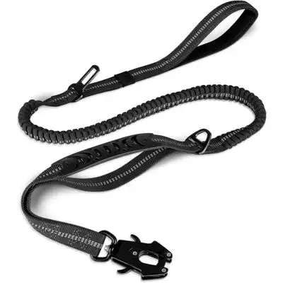 ZooVenture Correa táctica para perros - Elástica, con lazo tipo rana - Negro - Zooventure - Comparador de precios