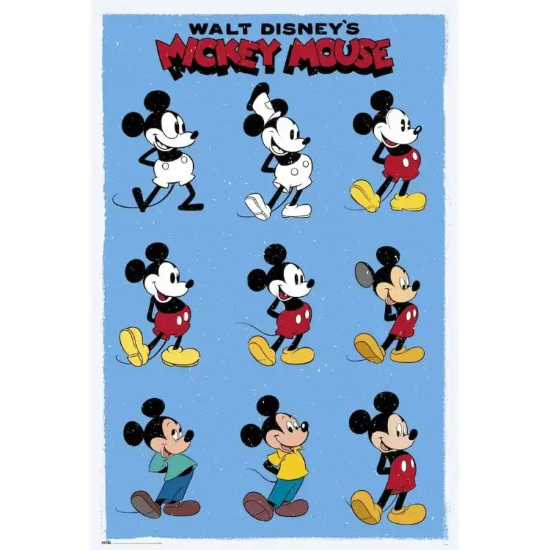 Erik Maxi Póster Disney Evolución Mickey Mouse 91.5x61cm