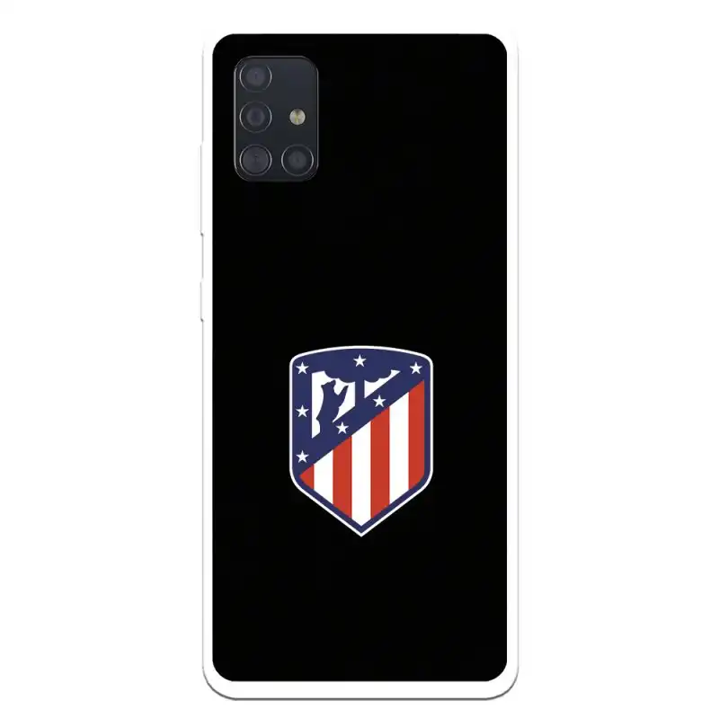 Funda Licencia Oficial del Atleti Escudo Fondo Negro para Samsung Galaxy A51