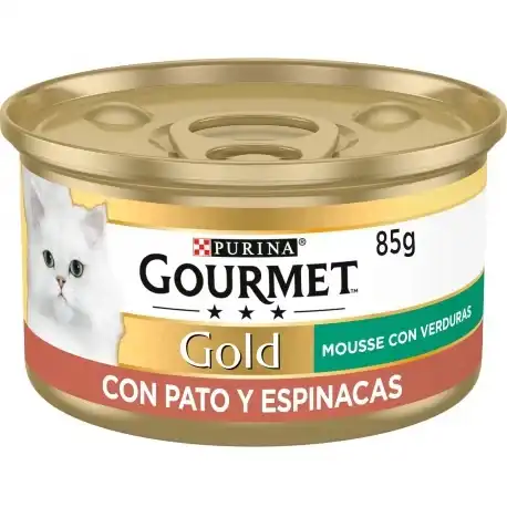 Gourmet Gold Mousse Comida Húmeda para Gatos con Pato y Espinacas, 24 x 85 gr - Gourmet - Comparador de precios