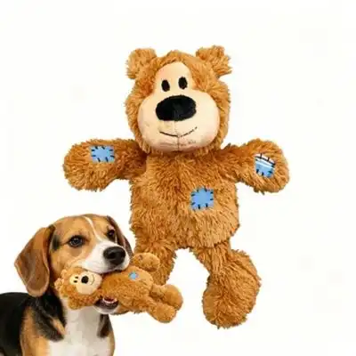 ZooVenture Perro oso de peluche - Cuerda, sonidos, mimos - Marrón claro - Talla M/L - Zooventure - Comparador de precios