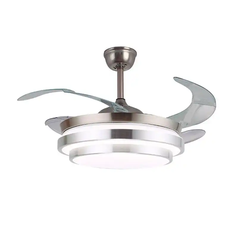 Bel Air Selene Ventilador de Techo con Luz y Mando 72W 108cm Aspas Retráctiles Níquel