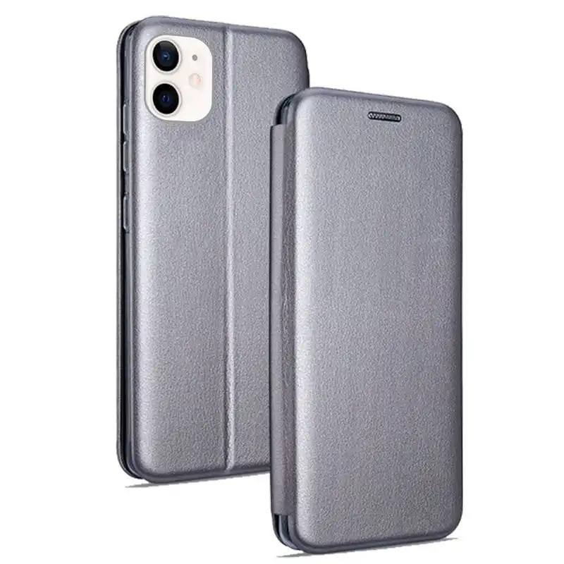 Cool Funda Flip Cover Elegance Plata para iPhone 12 Mini