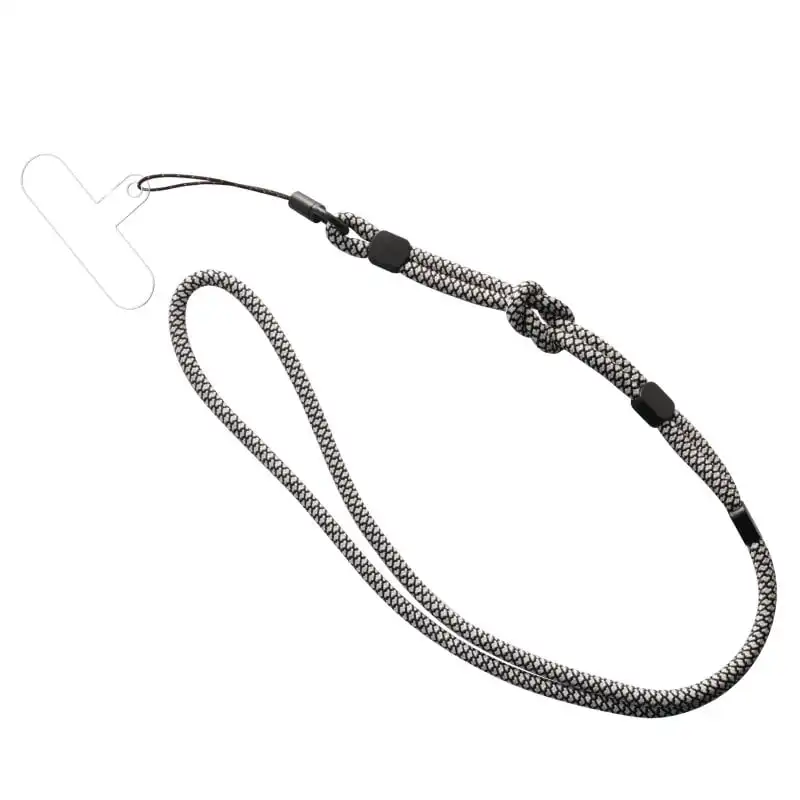 Muvit For Change Colgante Universal con Soporte Transparente + Cordon Color Negro/Blanco