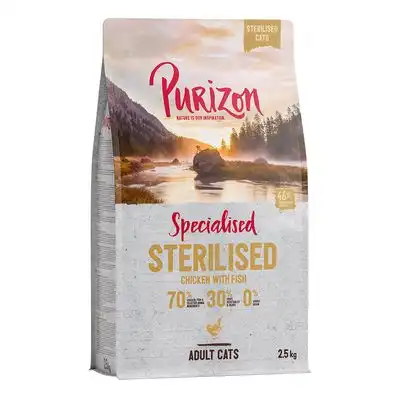 Purizon Adult Sterilised con pollo y pescado para gatos, sin cereales - 2,5 kg - Purizon - Comparador de precios