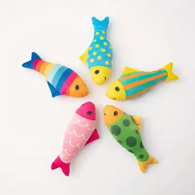 UAMLY s de hierba gatera para gatos, juguete con forma de pez - 5 piezas - Uamly - Comparador de precios